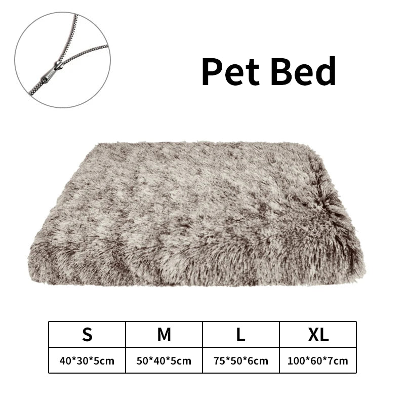 Dog Accessories for Large Dogs Cat's House Plush Pet Bed for Dog XL Square Mat For Small Medium Pet Calming Bed Mat 100cm