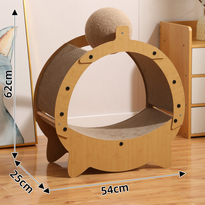 Corrugated paper, multifunctional cat scratching board for cats, cat bed, bite and scratch resistant