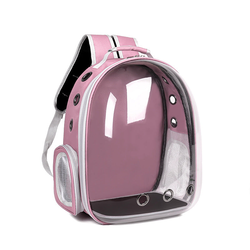 Pet cat and dog bag transparent skylight travel bag portable travel space capsule cat supplies breathable large capacity backpack