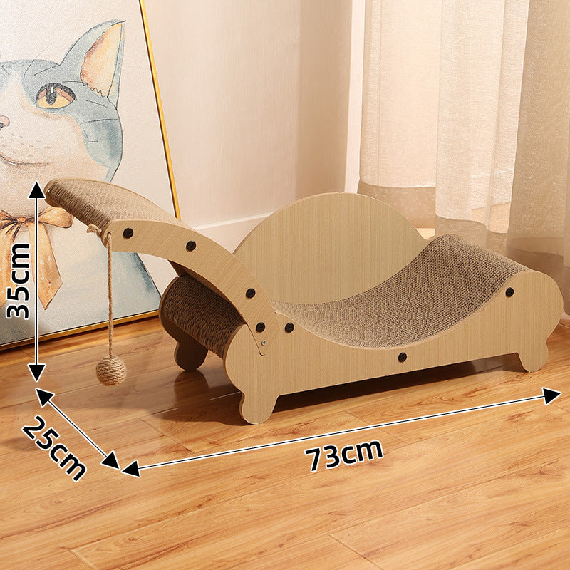 Corrugated paper, multifunctional cat scratching board for cats, cat bed, bite and scratch resistant