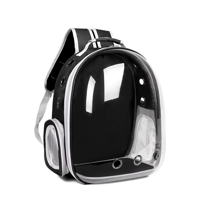 Pet cat and dog bag transparent skylight travel bag portable travel space capsule cat supplies breathable large capacity backpack