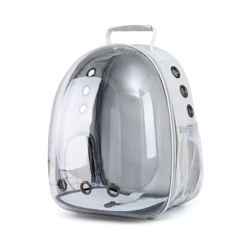 Pet cat and dog bag transparent skylight travel bag portable travel space capsule cat supplies breathable large capacity backpack