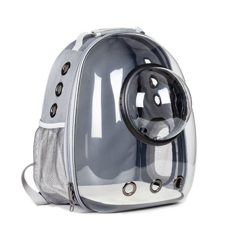 Pet cat and dog bag transparent skylight travel bag portable travel space capsule cat supplies breathable large capacity backpack